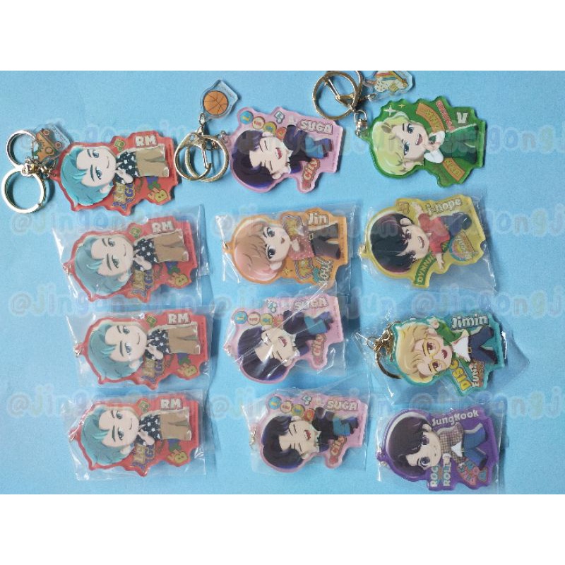 BTS TINY TAN keyring keychain rm jin jimin jhope suga v taehyung jungkook gantungan kunci tinytan of