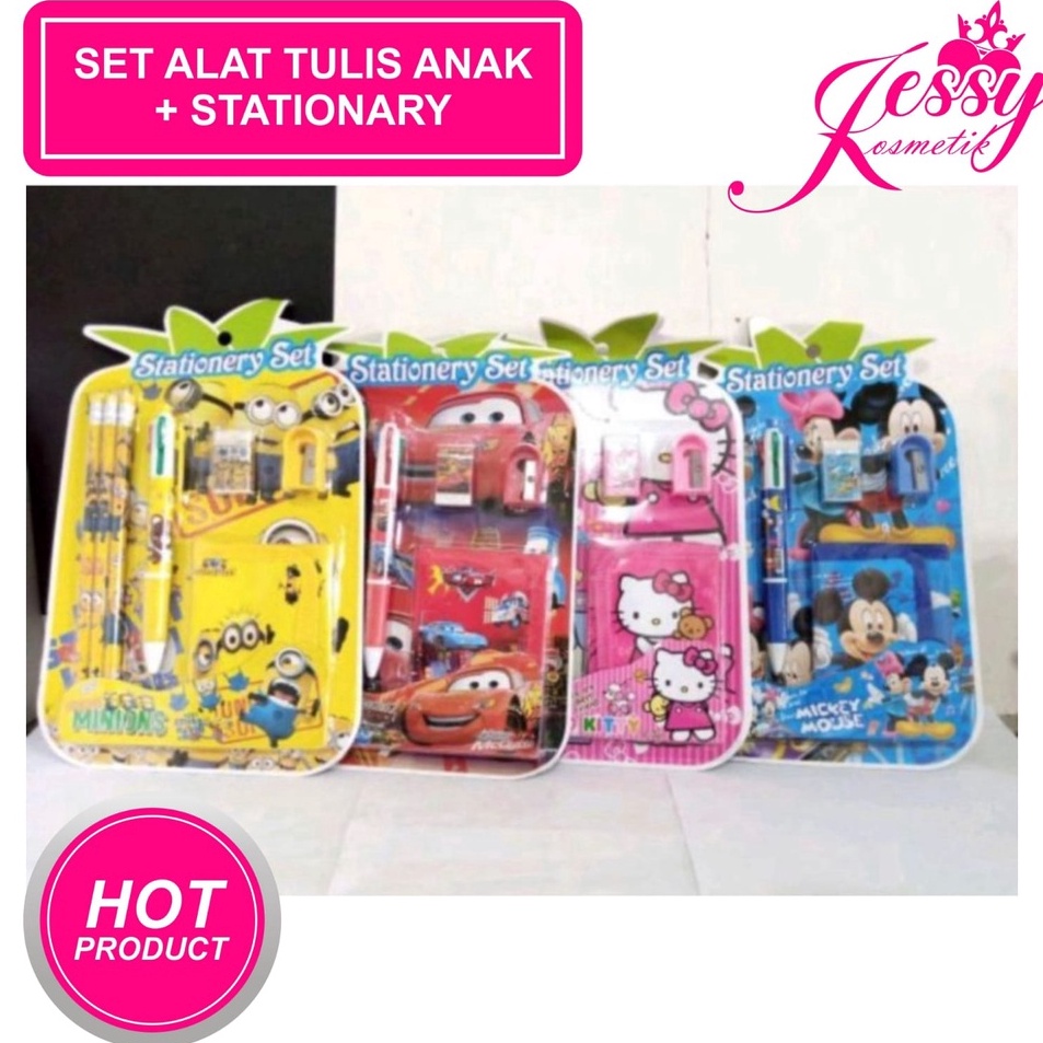 

➶Best Produk➬ K7PSU Set Alat Tulis Sekolah Anak + Dompet Stationery Set - AT9566 090 ❃Big Sale