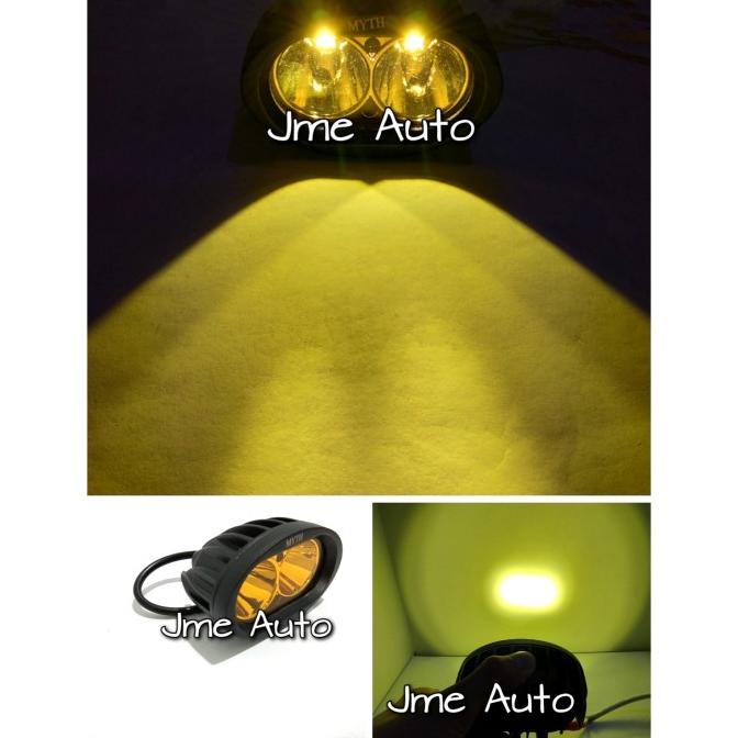 Ready Lampu Tembak Sorot Owl Mv Kuning Myth 3Mode 20W Lampu Led Motor Mobil Limited Edition