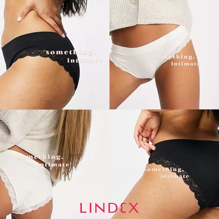 【Penjualan Terbaik】✅COD LINDEX Eco Modal Seamless High Rise Panty Brief Celana Dalam Highwaisted CD 