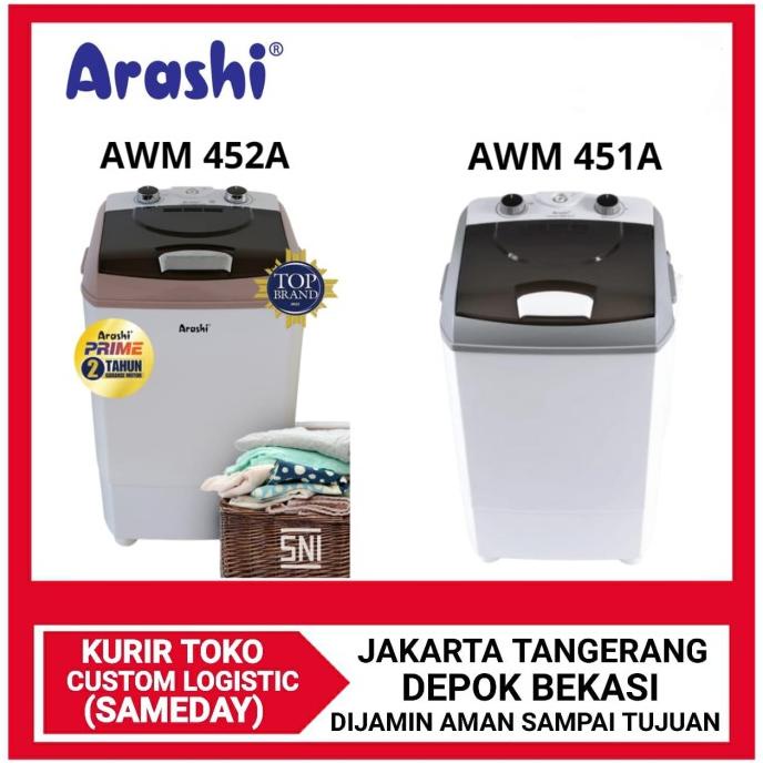 Mesin Cuci Portable Mesin Cuci Mini Arashi AWM451A