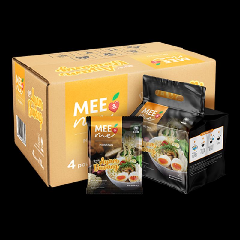 

Mee & Me Ayam Bawang HNI / Mie Sehat Dus 40pcs