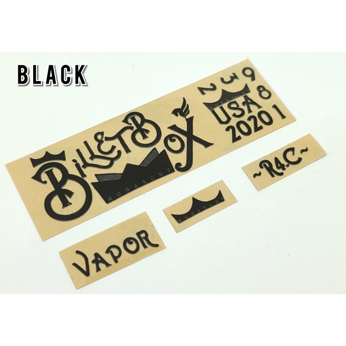 

Terlaris Stiker Metal Timbul Billet Box Monarchy R4C Vpr Pure Nickel