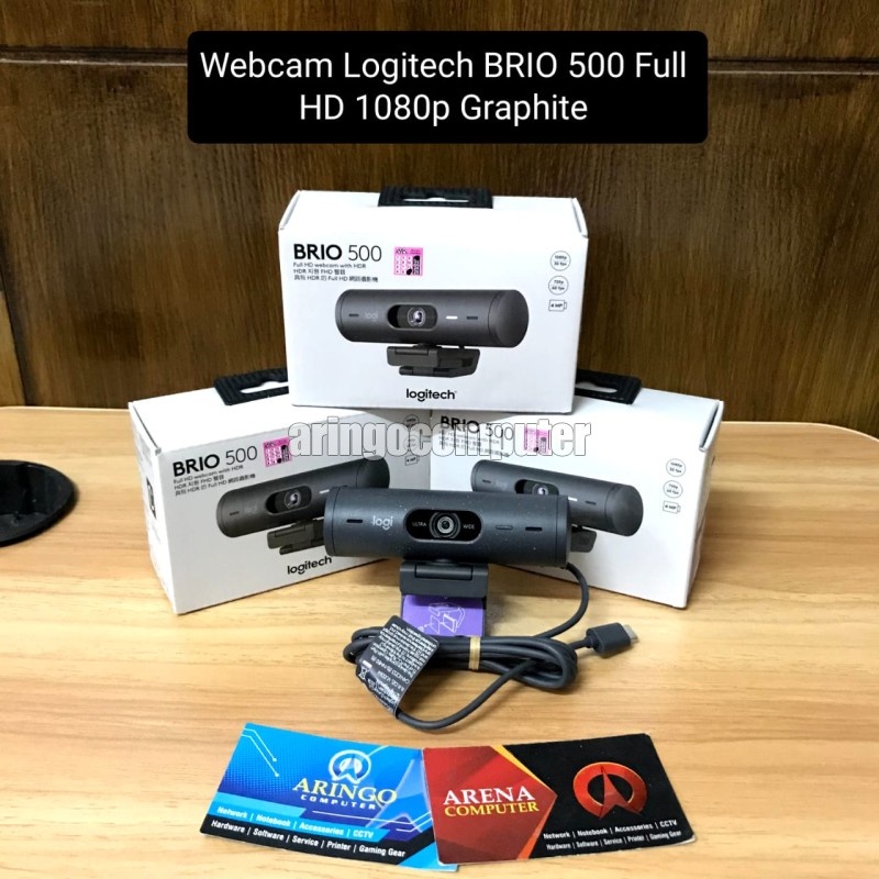 Webcam Logitech BRIO 500 Full HD 1080p Graphite