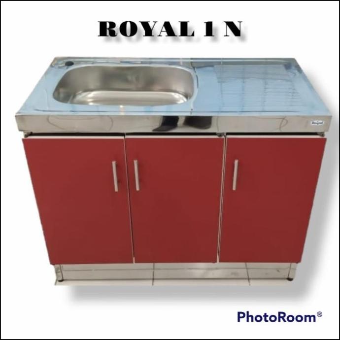 Royal Kitchen Set Lemari Dapur Stainless Sink 3 Pintu Bawah Wastafel Yunikmari