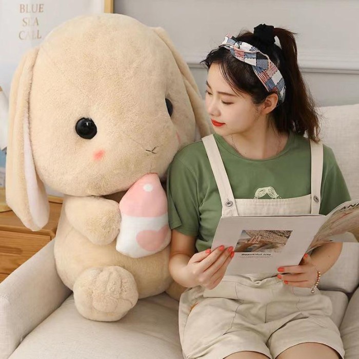 Kelinci Lucu Boneka Mewah Besar Boneka Mainan Bantal Gadis Tidur