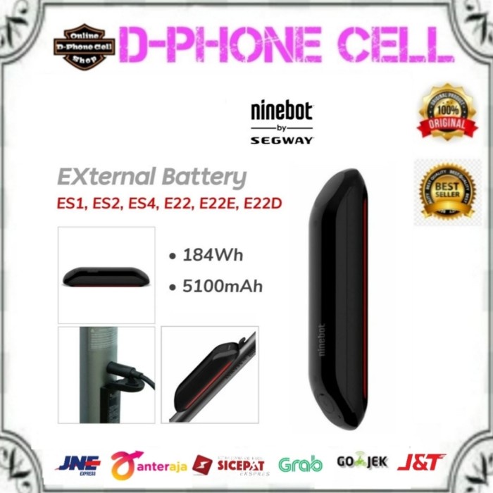 Terlaris Ninebot Kickscooter External Battery By Segway For Es1 Es2 E22 E25 E45