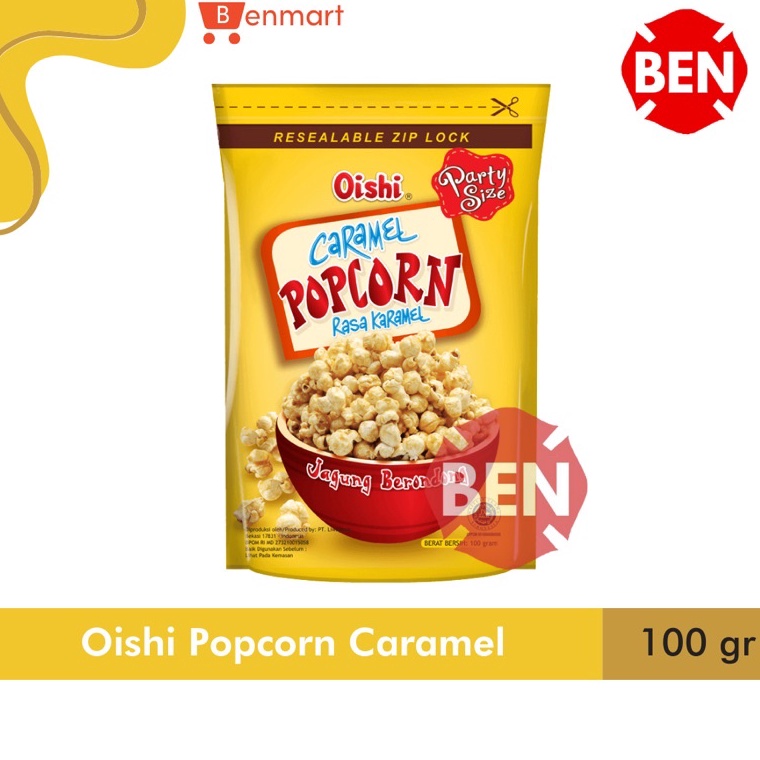 

Diskon Promo➴ PE9RD Oishi Popcorn CARAMEL 100g 100gr 100 g gr gram - Jagung KARAMEL Bag E46 →Laris