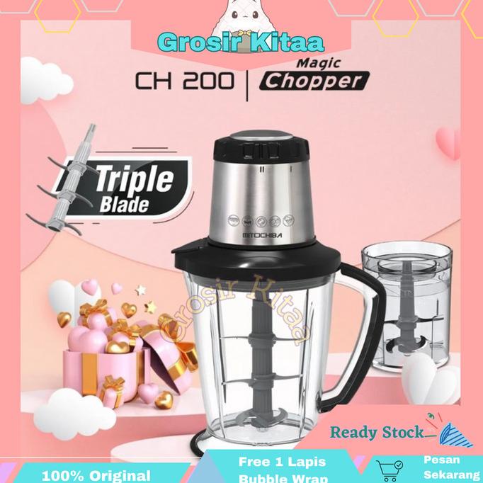 MITOCHIBA Food Chopper Blender - CH 200-Triple Blade CH200 MITOCHIBA