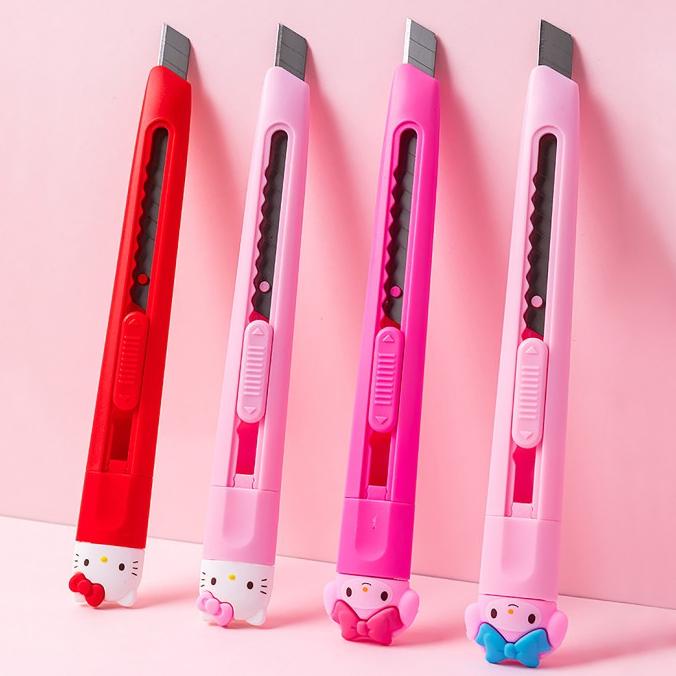 

TOKKADO Sanrio Cutter Blade Pisau Pemotong Kertas Karakter Pink Lucu