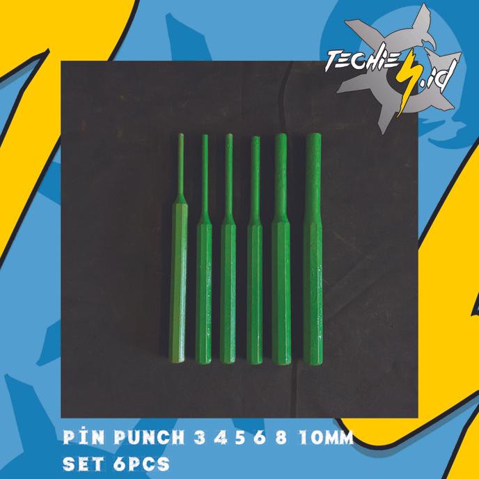 

Pin Punch Set 6pcs - 3 4 5 6 8 10mm