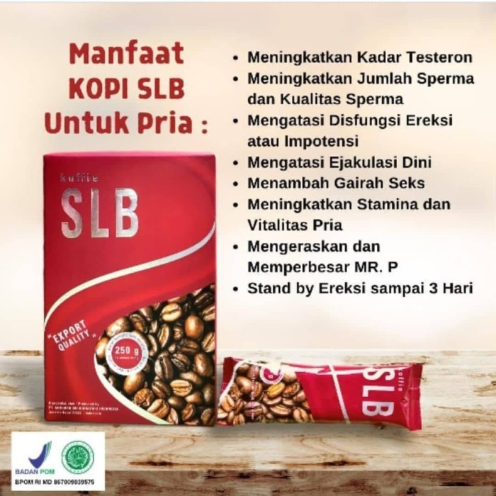 

KOPI SLB ORIGINAL 1 BOX ISI 10 SACHET UNTUK STAMINA PRIA DEWASA