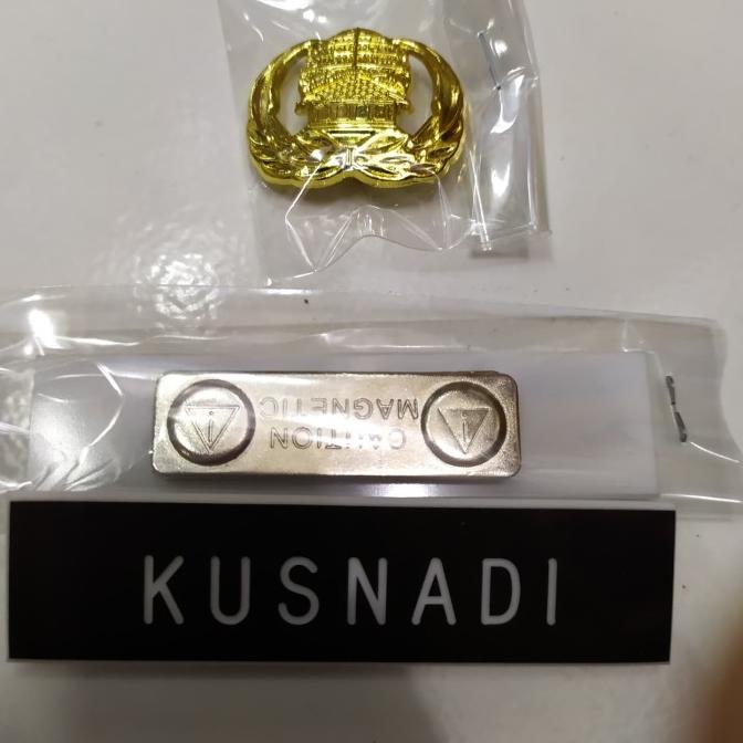 

name tag mgnet+lencana korpri magnet