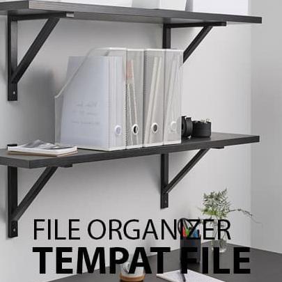 

Box File Tempat Majalah Organizer Baja set isi 2 Dokument