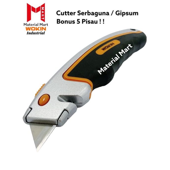 

Utility Knife Wokin | Cutter Gipsum Serbaguna|Pisau Potong Multifungsi