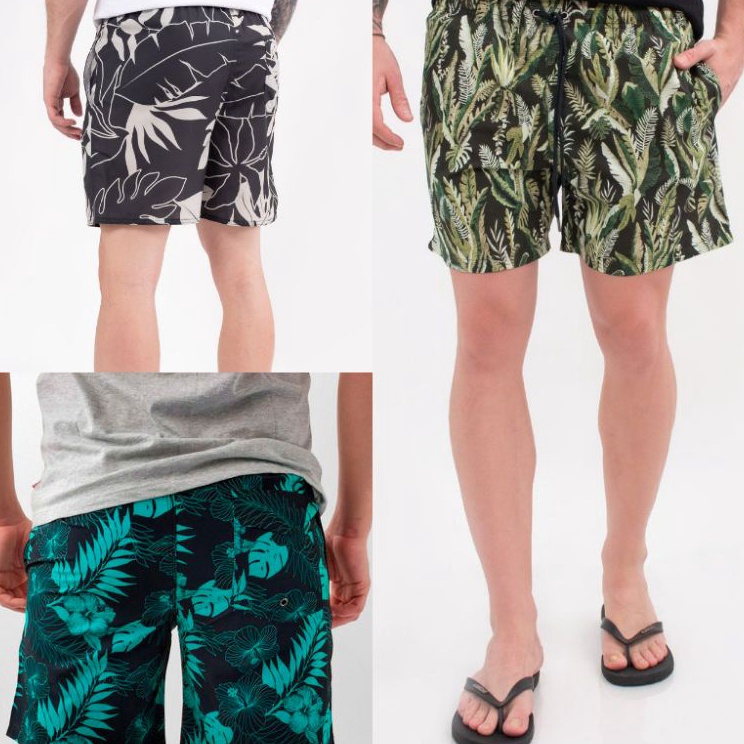 Free Ongkir/ CELANA PENDEK RAYON PRIA WANITA UNTUK SANTAI DAN DI PANTAI MUAT UKURAN JUMBO XXXL DAN A