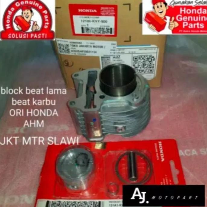 Piston Motor Cylinder Comp Block Piston Kit Ring Seher Beat Lama Beat Karbu Ori