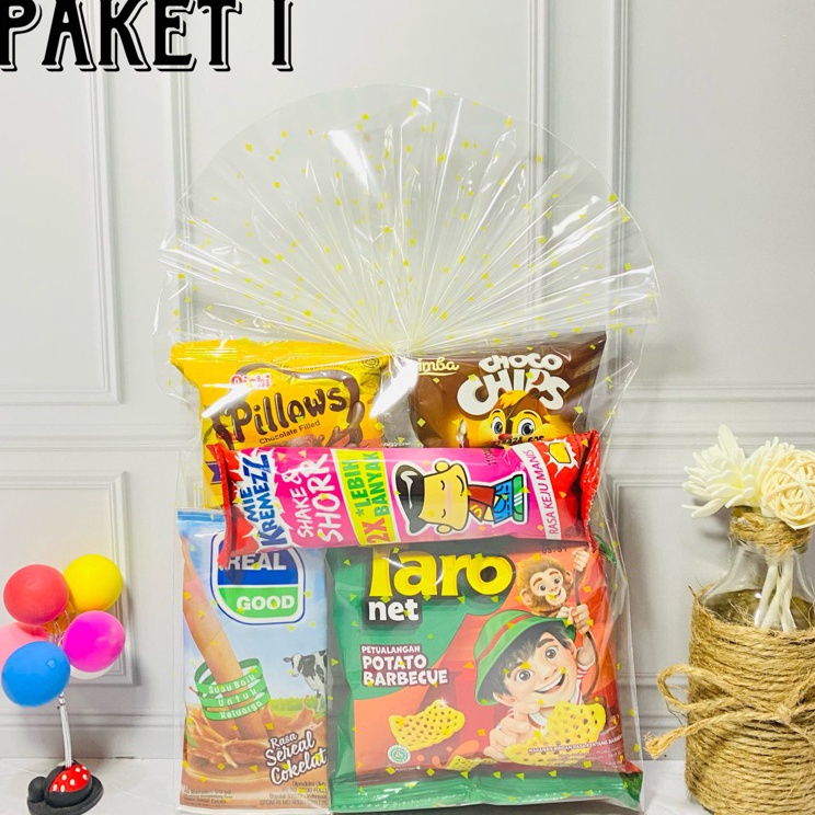 

ORIGINAL% Paket Snack Ulang tahun i / Bingkisan I / Souvenir / Goodie bag ulang tahun anak termurah
