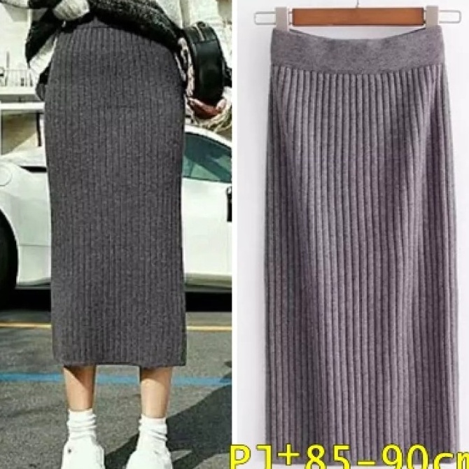 ✓ rajut premium, rok span rajut, rok span rajut, rok knit rajut premium