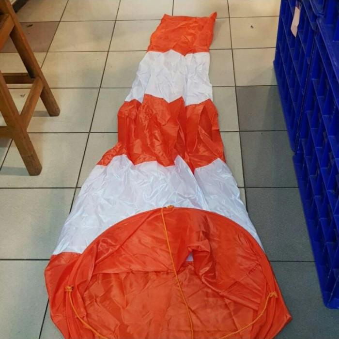 Windsock Orange - Putih Custom