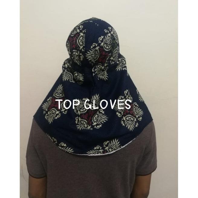 TOPI SAFETY KAIN BATIK - KERPUS PROYEK - TOPI JEPANG - WELDING HOOD