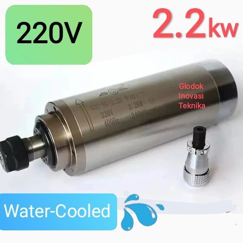 Terlaris Spindle Motor Cnc Router 80 80Mm Water Cooling Cooled 2 2.2Kw 2.2 Kw