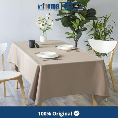 Informa - Informa 140x220 Cm Taplak Meja Water Repellent - Cokelat