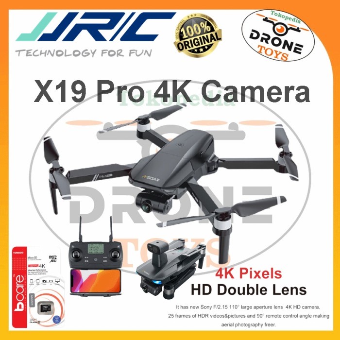 DRONE JJRC X19 PRO GPS BRUSHLESS OAS CAMERA WIFI FPV 4K 1KM 2-AXIS ORIGINAL