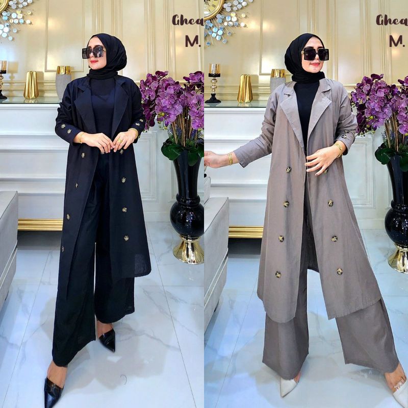 GAMIS WANITA GHEA SET BLAZER