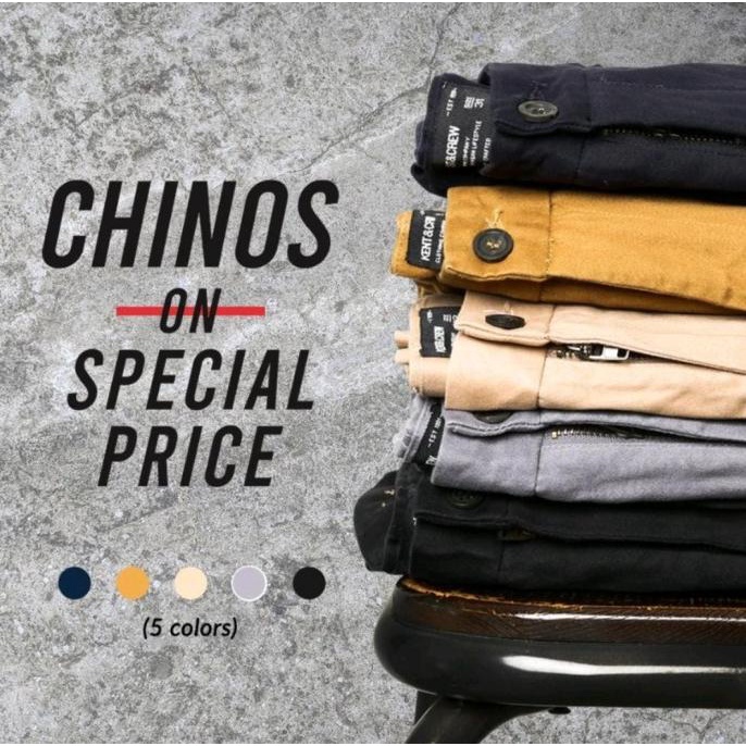 KENT&CREW Celana Chino Pria