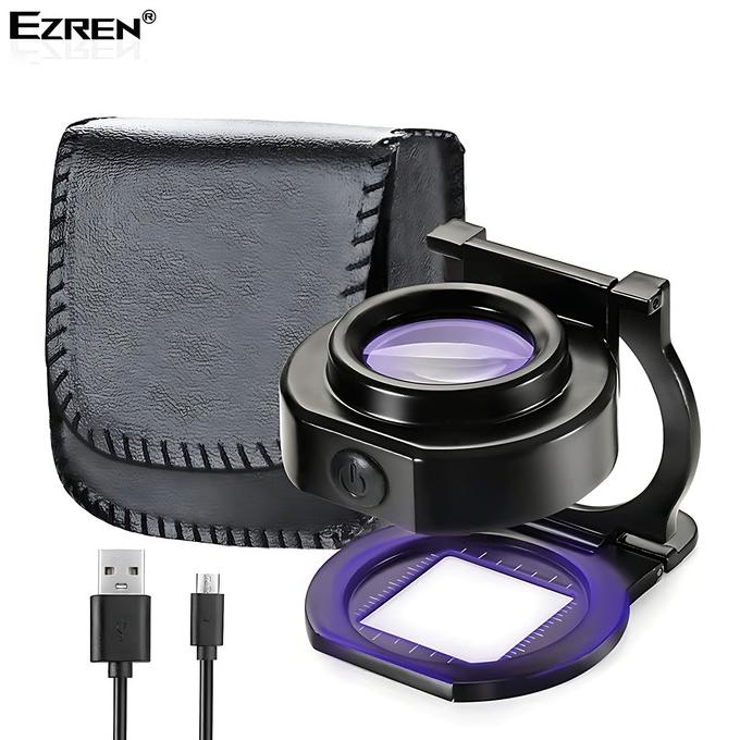 

Ezren Ez-0351 Kaca Pembesar Lup 25X With 6 Light Usb Lipat Portabel