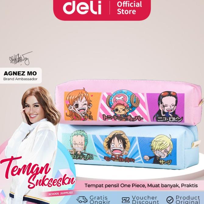 

Deli School Pencil Case / Tempat Pensil Karakter One Piece Lucu Eh912