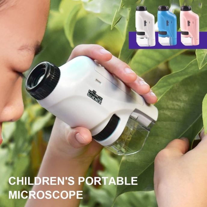 

Pocket Microscope For Kids 60X-120X Led Lighted Zoom Original Th2810