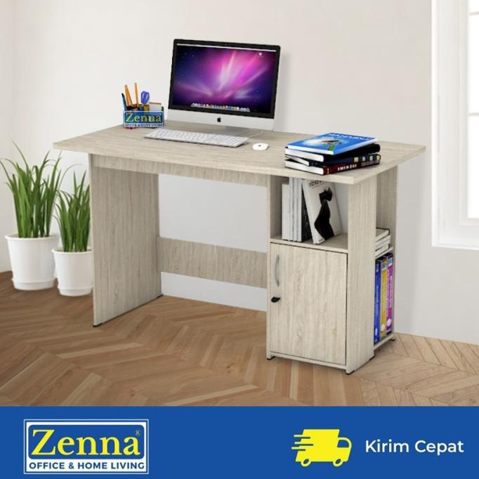 

Zenna Meja Tulis Multipurpose / Meja Kerja / Meja Belajar - Light Walnut, Packing