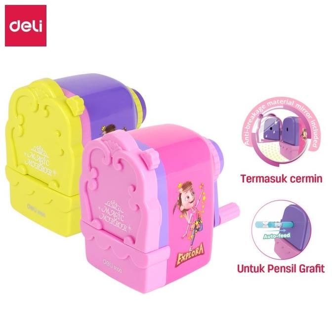

Deli Er10004 Mirror Rotary Pencil Sharpener 3C / Rautan Pensil Putar