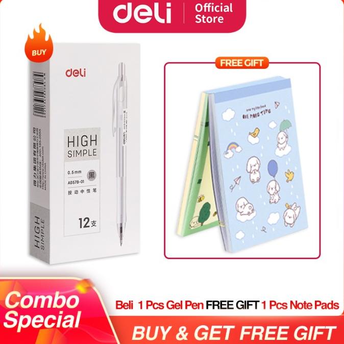 

Combo Super Hemat (Deli Gel Pen / Pulpen Gel Retractable 0.5Mm Isi 24)