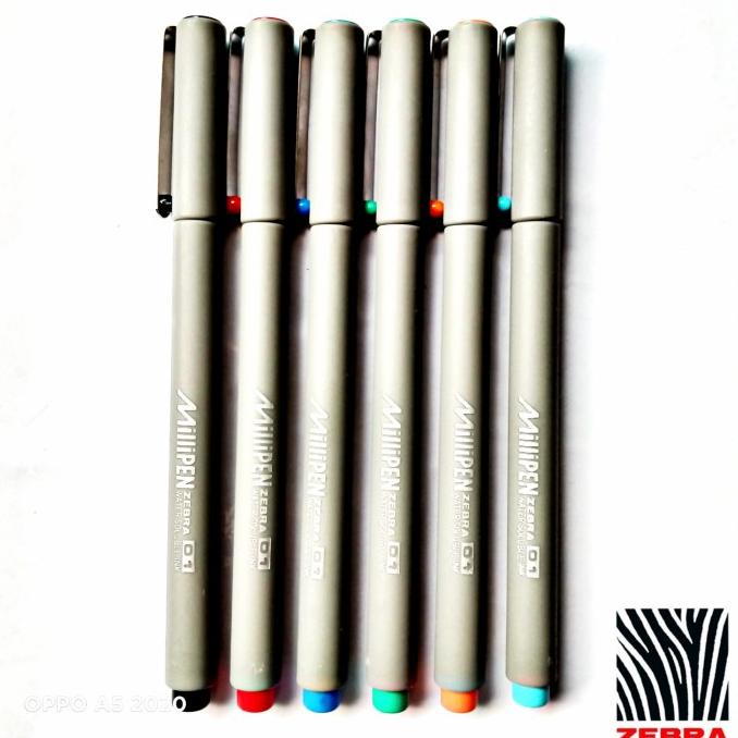 

Pulpen Zebra Millipen Isi 6 Colour