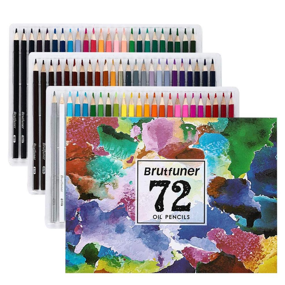 

Pensil Warna Brutfuner Painting Oil Pencil Artist Color Pencils Set 72