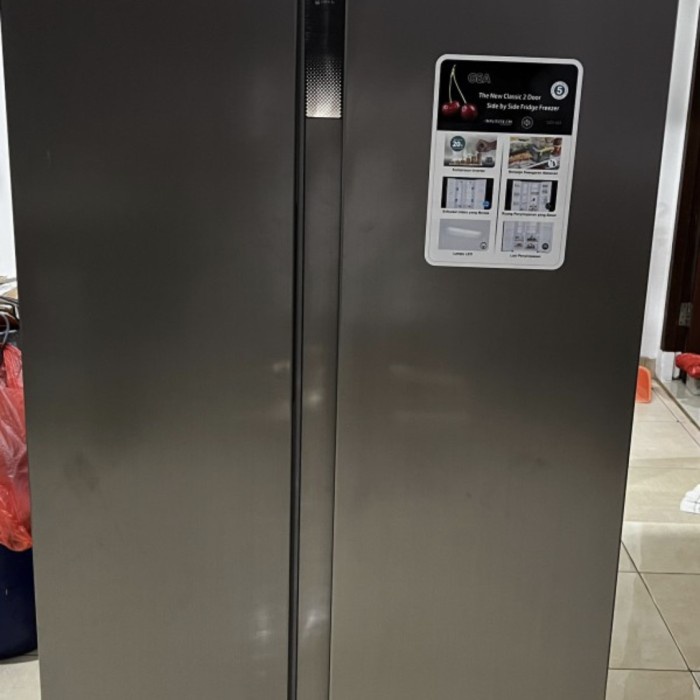 KULKAS GEA G2D-563 SIDE BY SIDE INVERTER 2 PINTU MENYAMPING