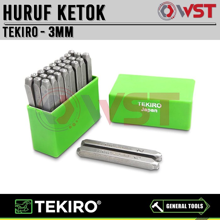 Tekiro Huruf Ketok 3mm