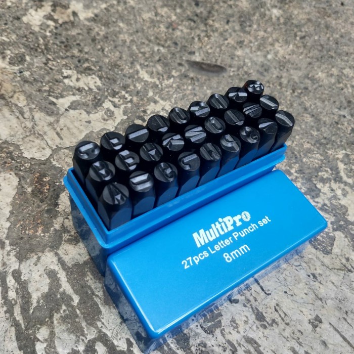 mata obeng ketok 8mm huruf dan angka - mata ketok 8mm set