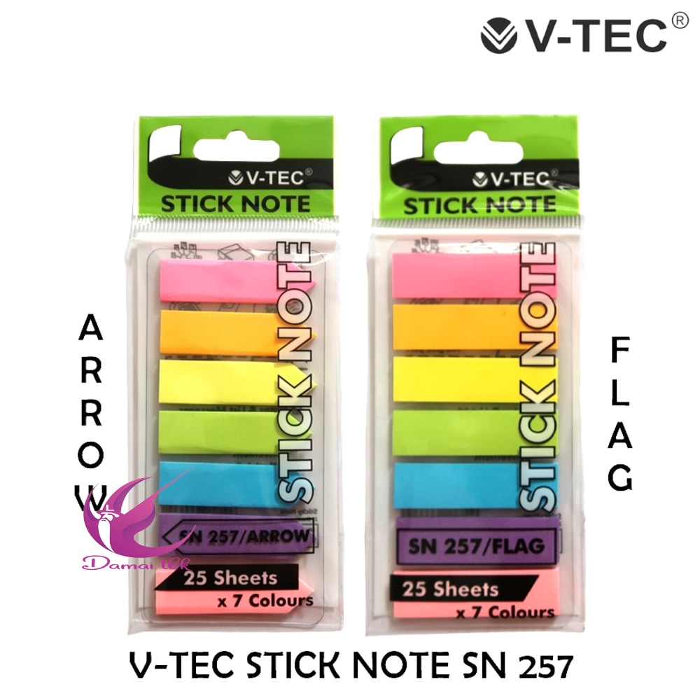 

[PCS] V-TEC STICK NOTE SN 257 ARROW - FLAG MEMO