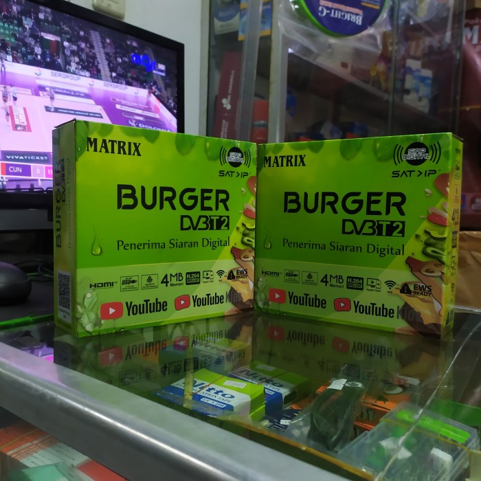Terlaris Stb Dvbt2 Matrix Burger Tv Analog Jadi Digital Bergaransi