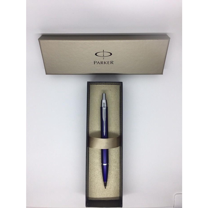 

Parker Im Ballpoint Biru Chrome Trim Klip Silver