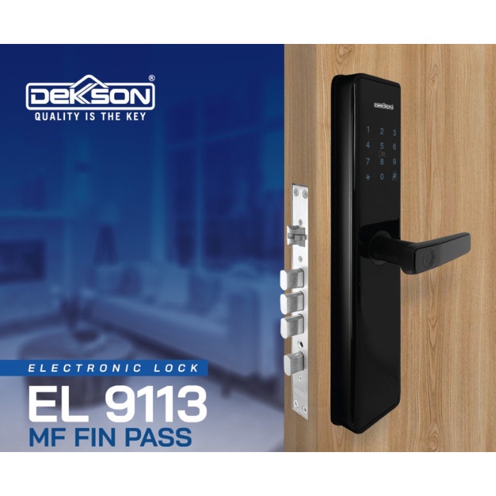 Terlaris Smart Digital Lock Dekkson El 9113 Mf Fin Pass Black