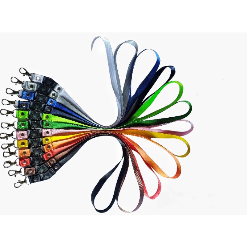 

Tali Lanyard Polos lebar 1,5 cm Stopper ID Card Murah