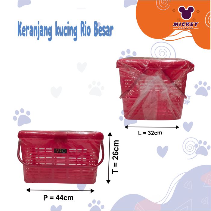 Keranjang kucing Rio ukuran besar