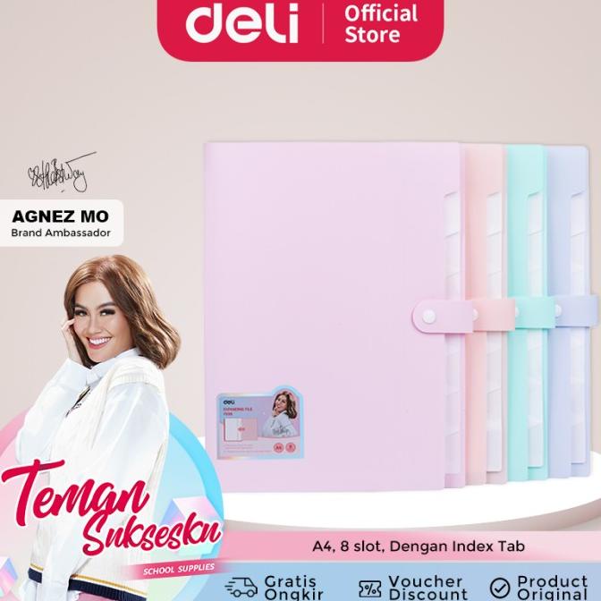 

[Deli X Agnez Mo] Deli Expanding File Tas Dokumen Map Harmonika Cf698