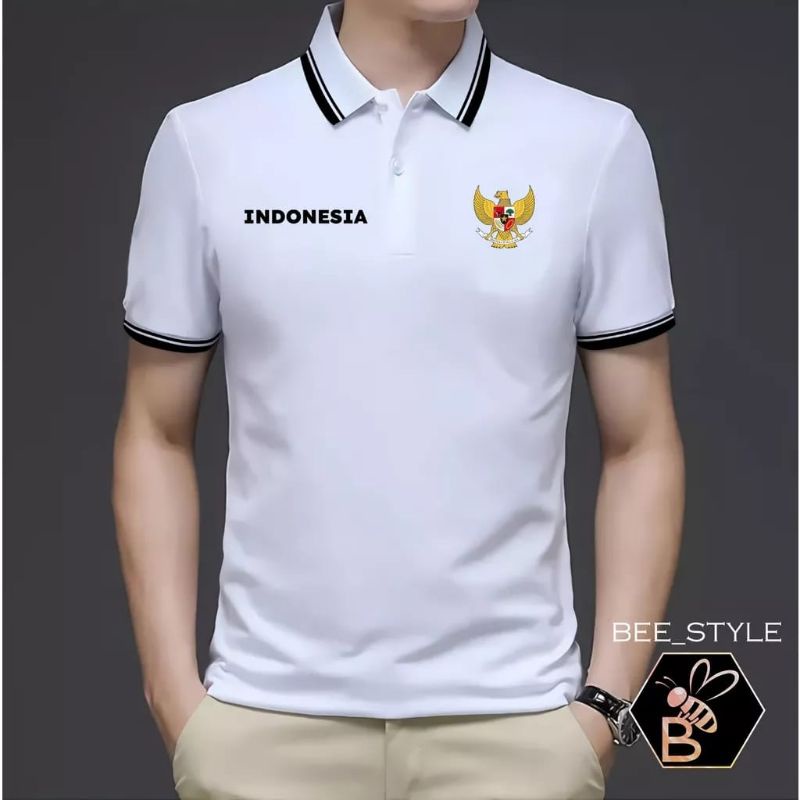 kaos kerah logo garuda