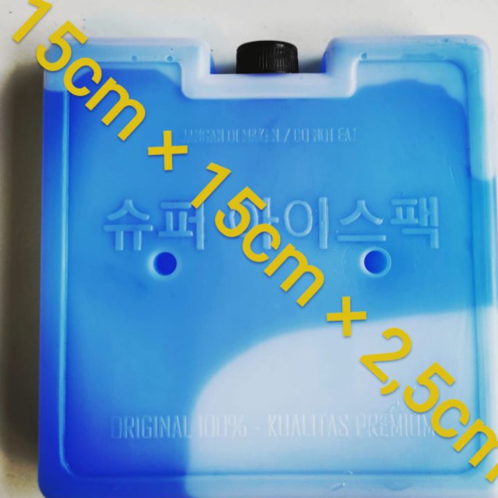 ❉Ready✯➞ LVB7V ice pack kotak15x15x2,5cm ice gel Thermafreeze blue dry ice Z60 ➫Harga Promo